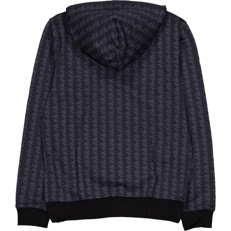 Monogram Fleece Hoodie Graphite Sombre/black
