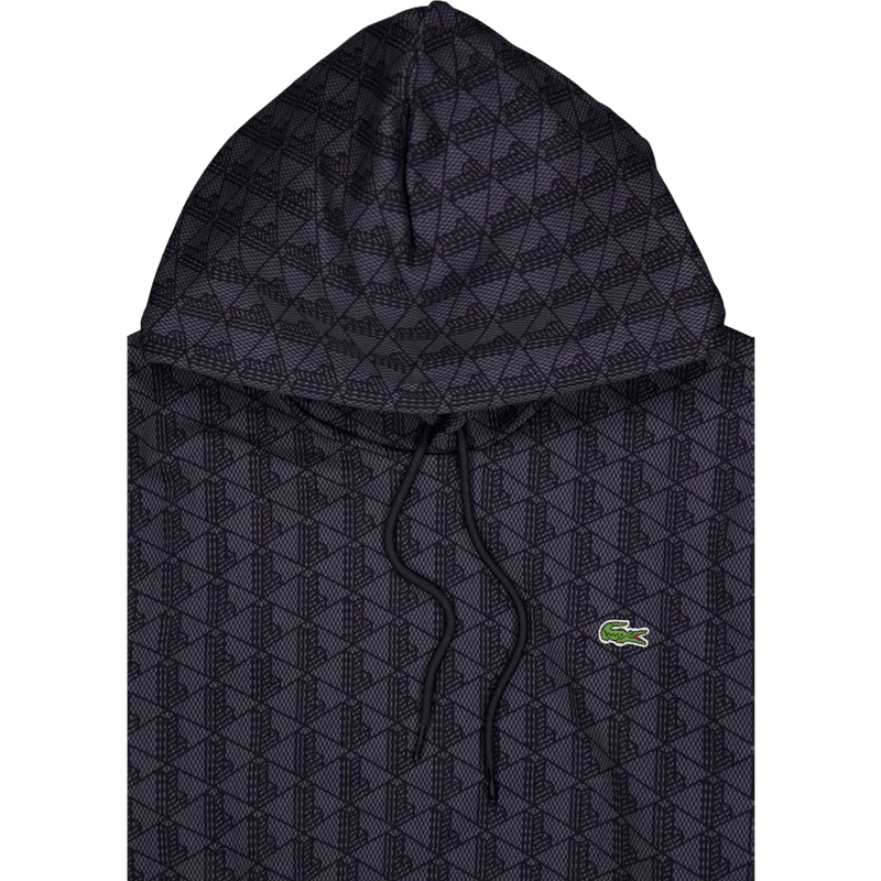 Monogram Fleece Hoodie Graphite Sombre/black