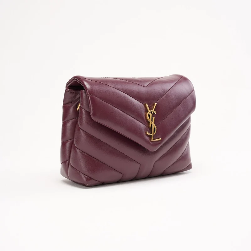 Saint Laurent Matelassé Toy Loulou Lammfell Burgund 2020