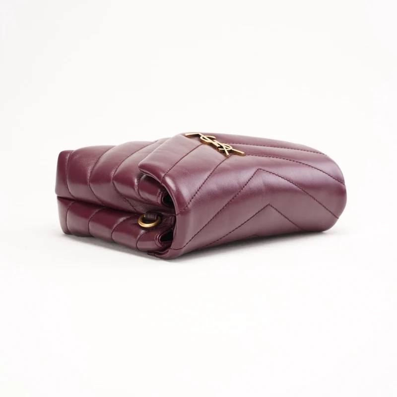 Saint Laurent Matelassé Toy Loulou Lammfell Burgund 2020