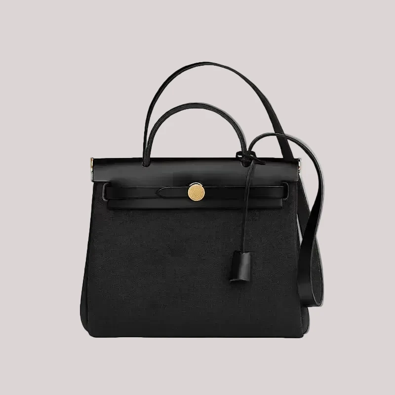 Hermes Black Herbag Zip 31 zurück im Jahr 2024