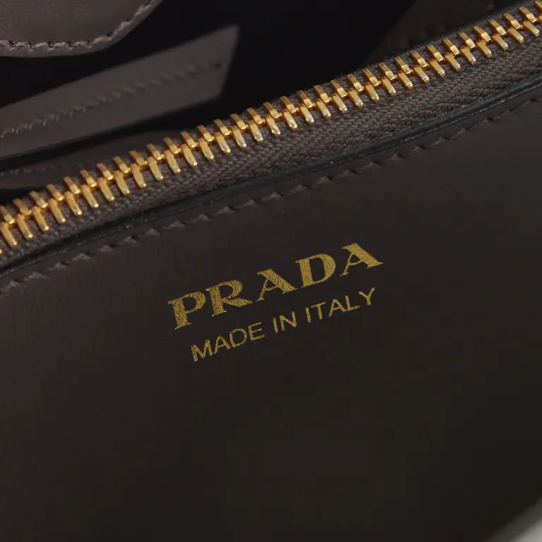 Prada Graue Saffiano Matinee Medium Tasche