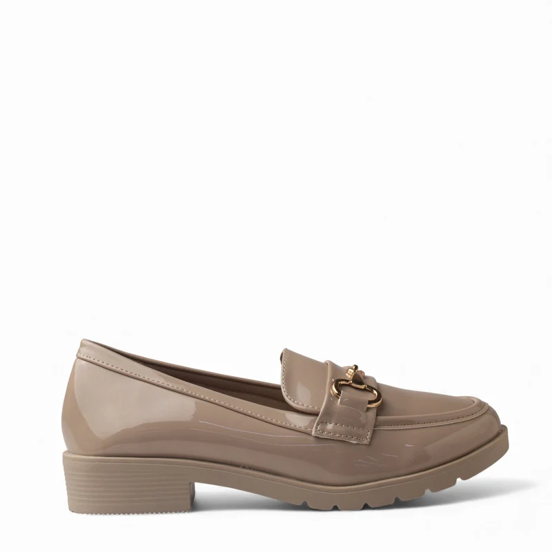 Europeon Union Women Beige VernisLeather Shoes #4542