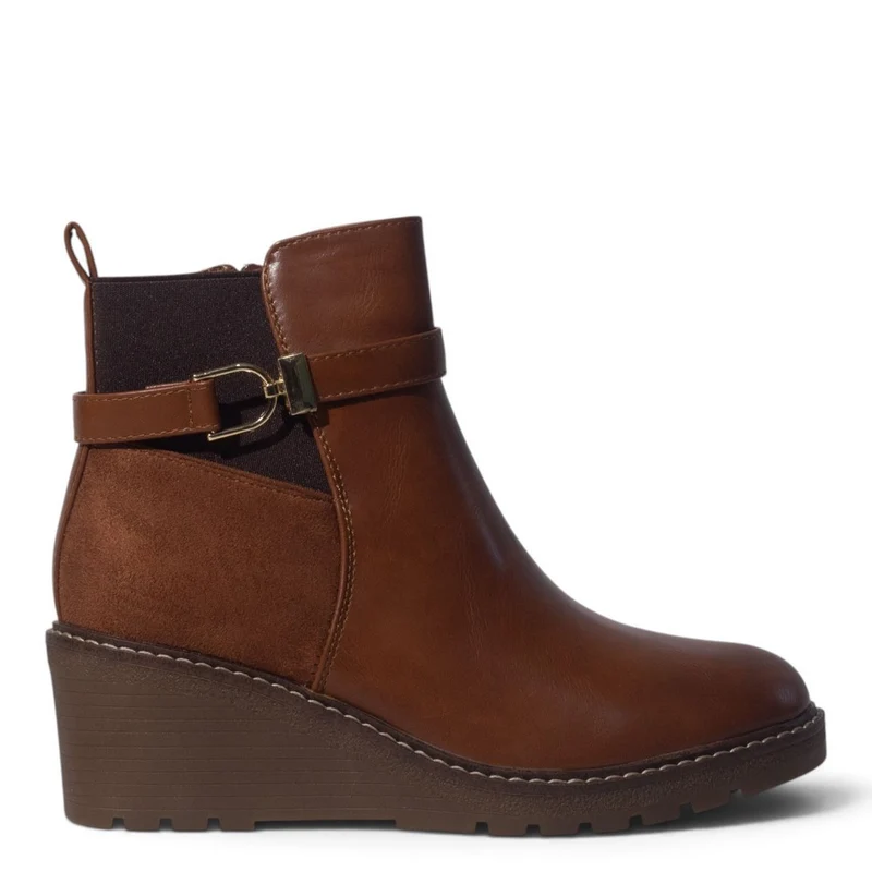 European Union Women Havan Leather Half Boot #5521