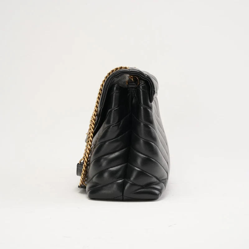 Saint Laurent Loulou Medium Leder Schwarz 2020