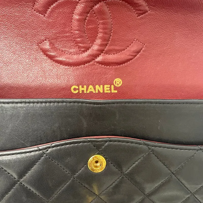 Chanel Vintage Classic Medium Schwarz 1991