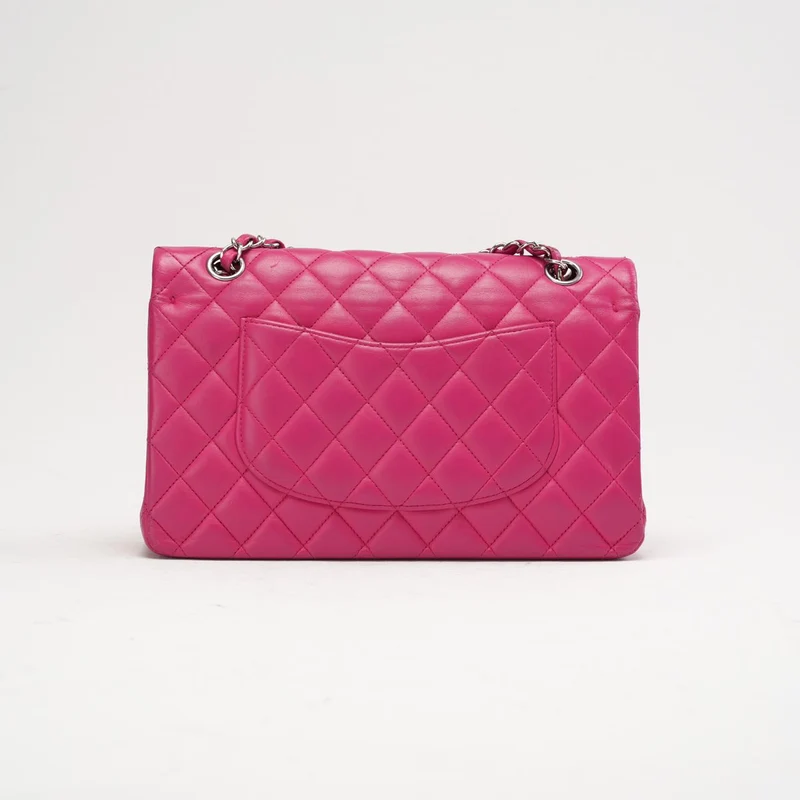 Chanel Pink Timeless Medium Double Flap Bag 2014