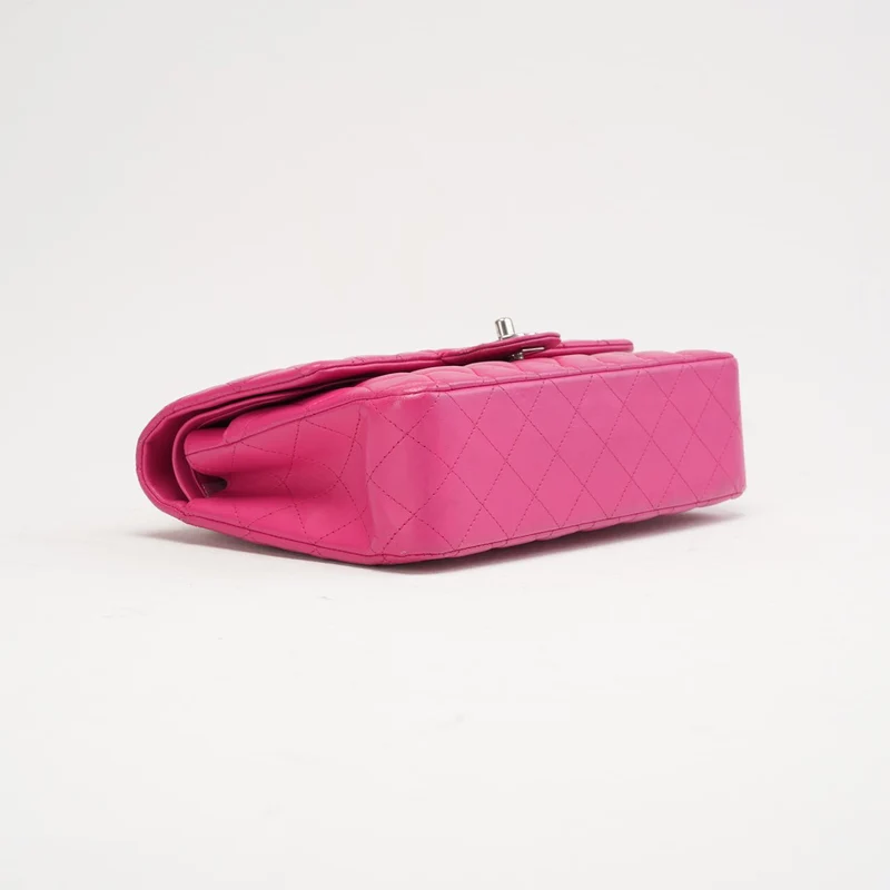 Chanel Pink Timeless Medium Double Flap Bag 2014