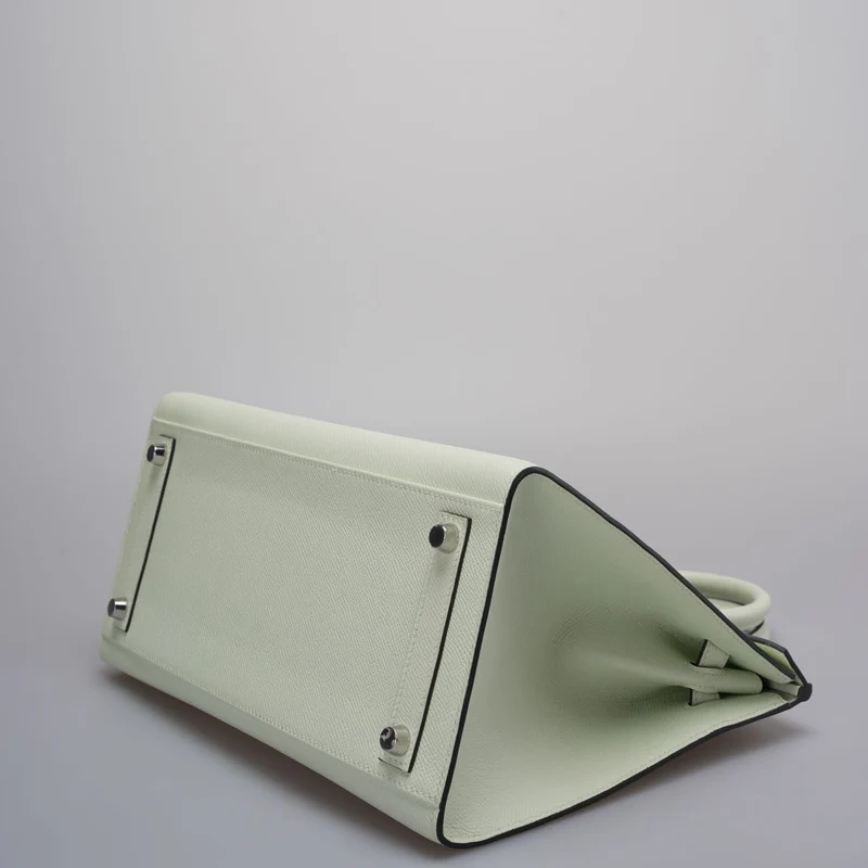 Teil 1: Hermes Birkin Sellier 30 Tasche aus Vert Fizz Epsom-Leder mit Palladium-Beschlägen aus dem Jahr 2023