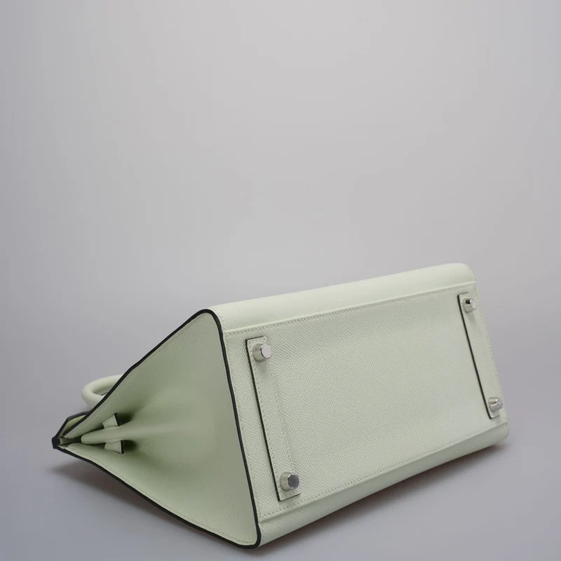 Teil 1: Hermes Birkin Sellier 30 Tasche aus Vert Fizz Epsom-Leder mit Palladium-Beschlägen aus dem Jahr 2023