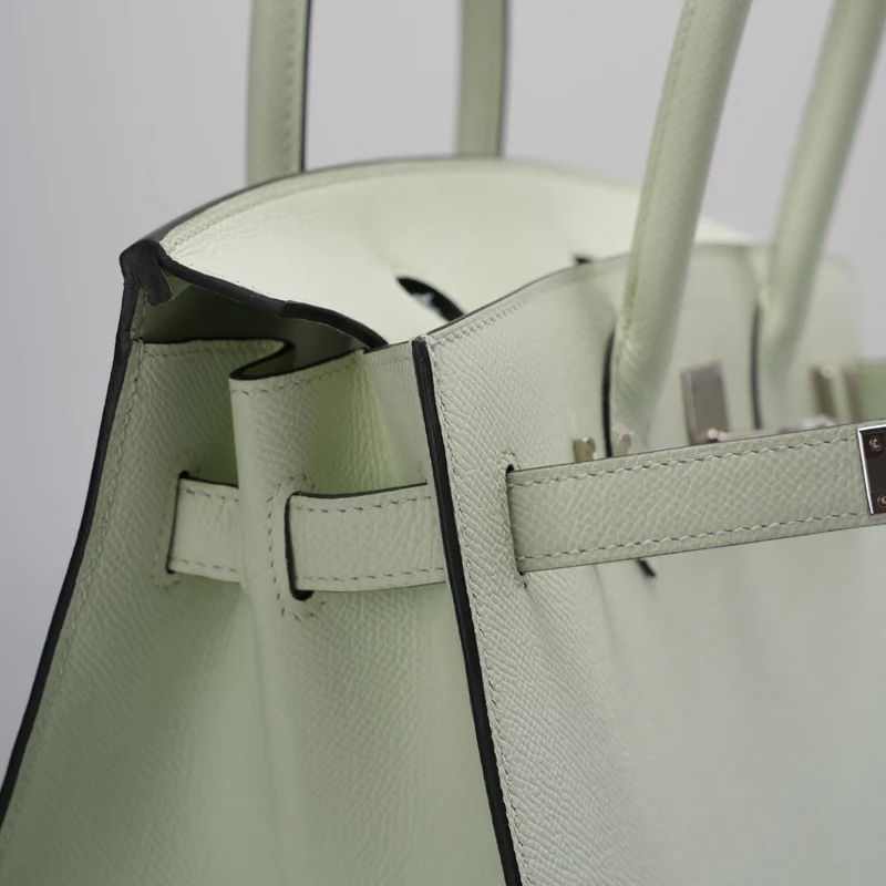 Teil 1: Hermes Birkin Sellier 30 Tasche aus Vert Fizz Epsom-Leder mit Palladium-Beschlägen aus dem Jahr 2023