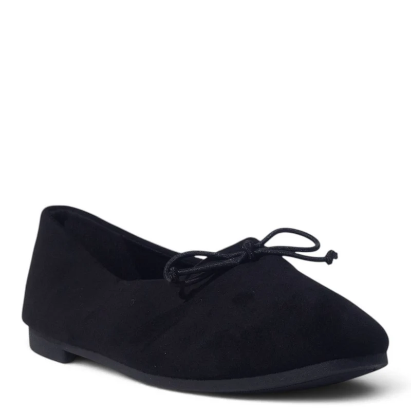 European Union Women Black Chamois Ballerina #5400
