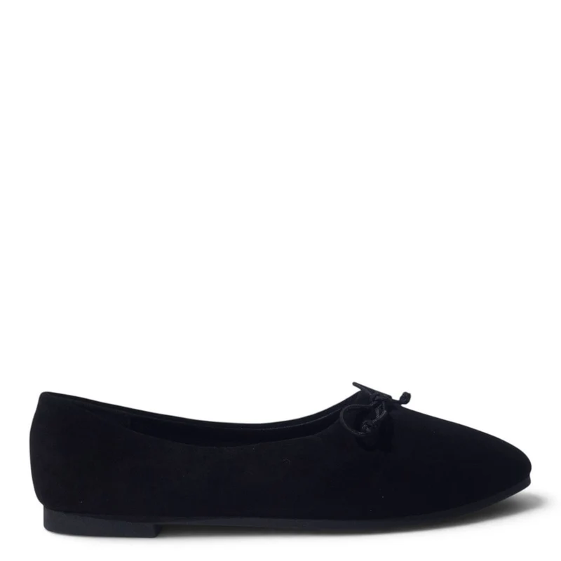 European Union Women Black Chamois Ballerina #5400