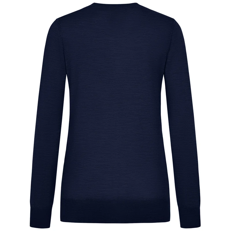 Baumwollpullover V-Ausschnitt Damen