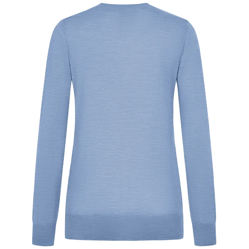 Baumwollpullover V-Ausschnitt Damen