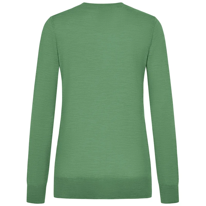 Baumwollpullover V-Ausschnitt Damen