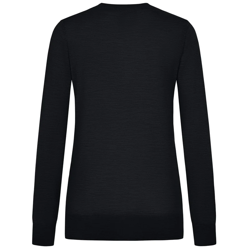 Baumwollpullover V-Ausschnitt Damen