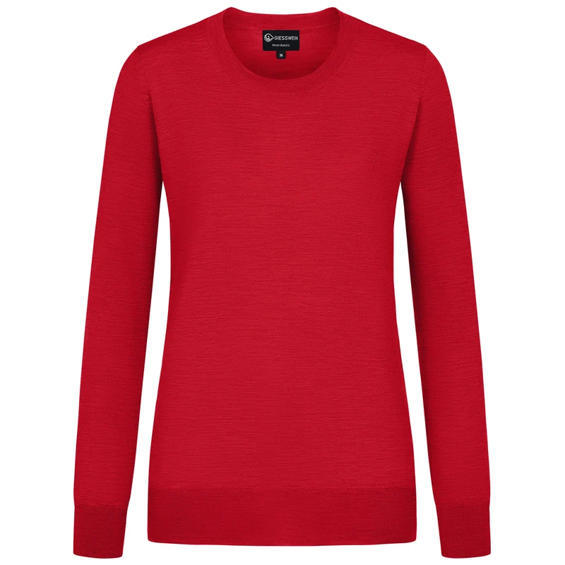 Baumwollpullover Rundhals Damen