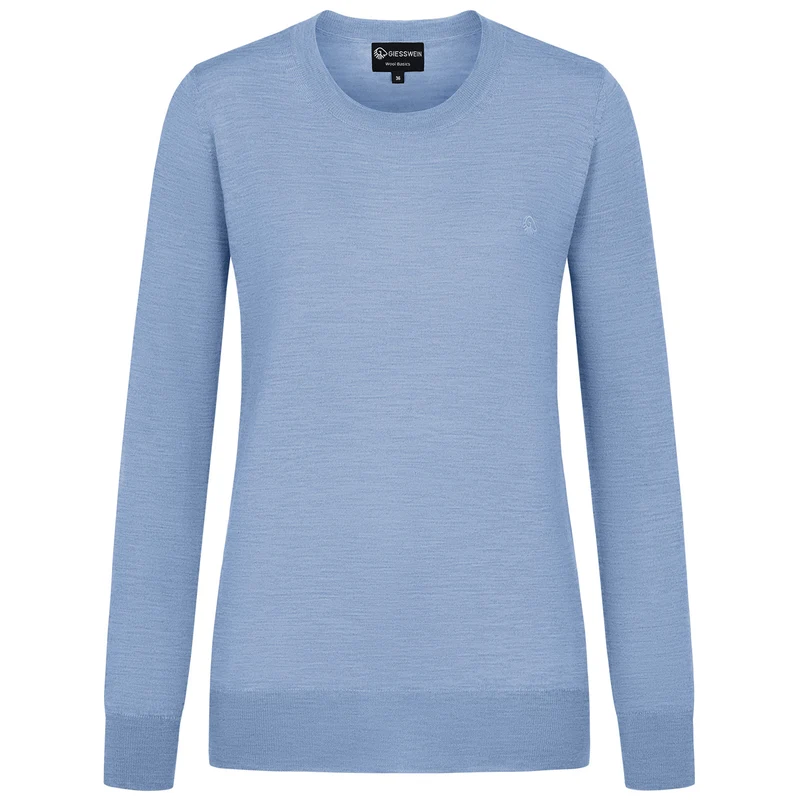 Baumwollpullover Rundhals Damen