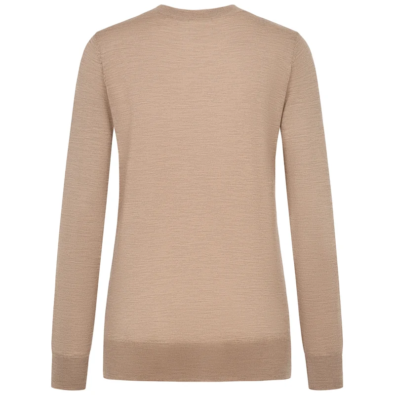 Baumwollpullover Rundhals Damen