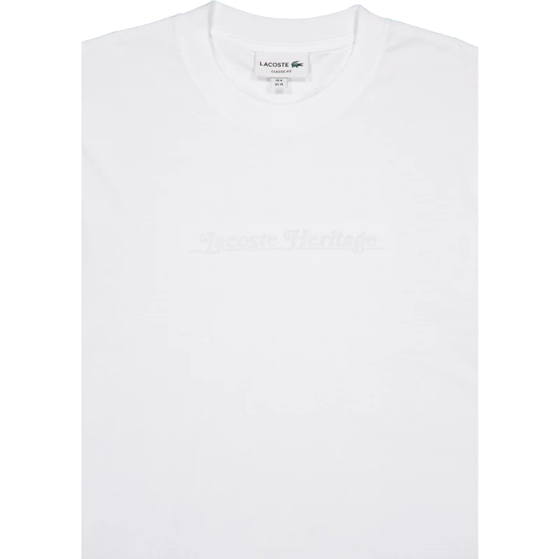 Embroidered Cotton T-shirt White 001