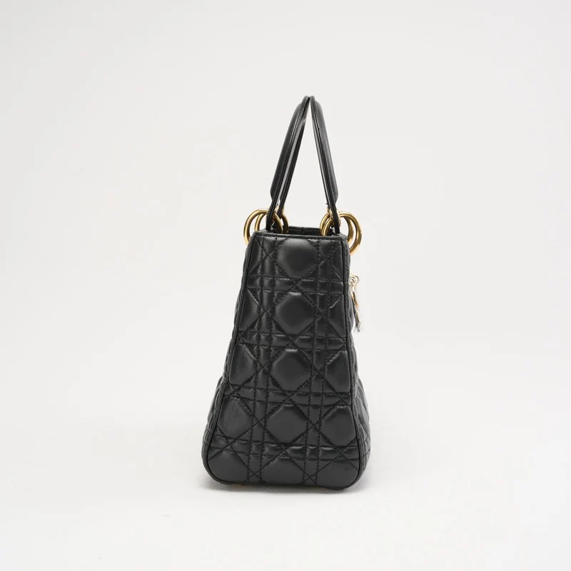 Dior Lady Medium Lamb Black 2015