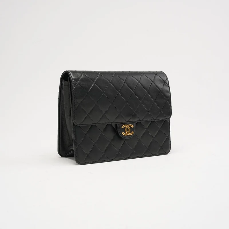 Chanel Flap Bag Small Lamb Black 2002