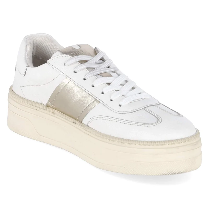 Plateau-Sneaker Weiß