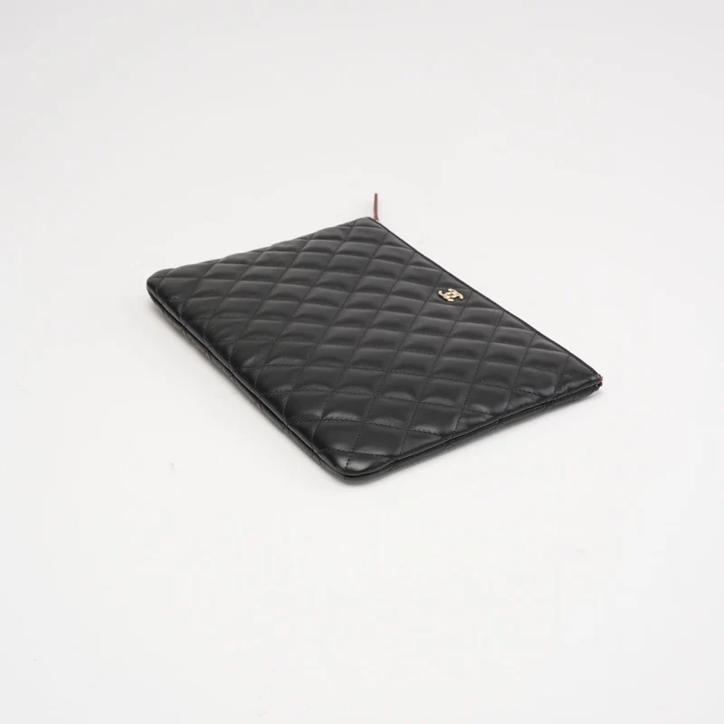 Chanel Classic Clutch, neu, mittelgroß, schwarz, 2018