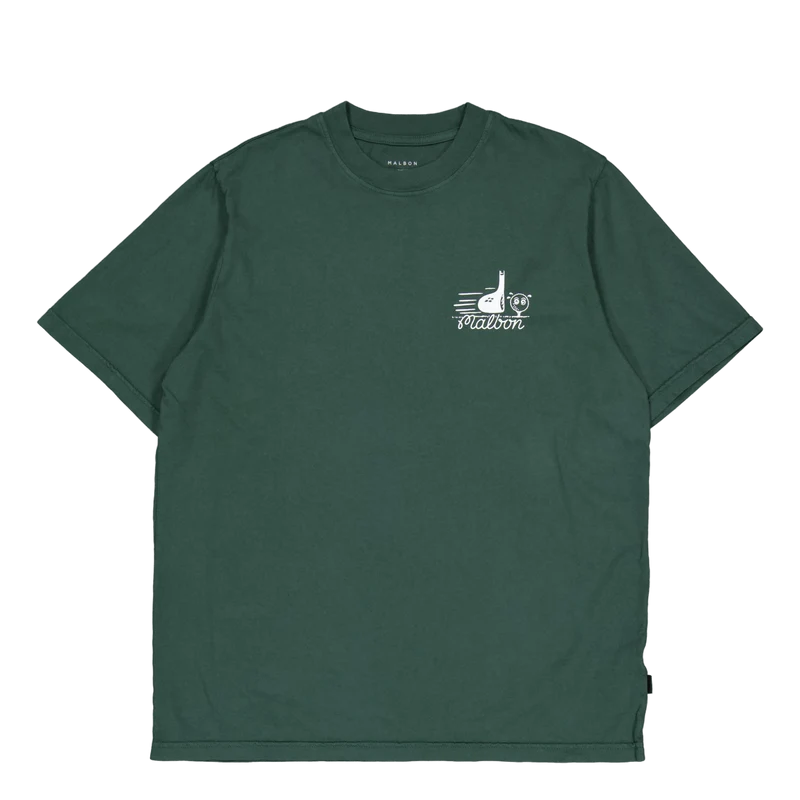 Punch Shot Ss T-shirt Malbon Green