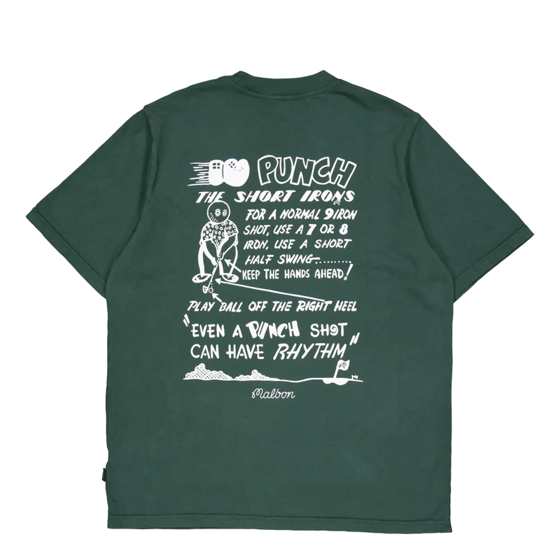 Punch Shot Ss T-shirt Malbon Green
