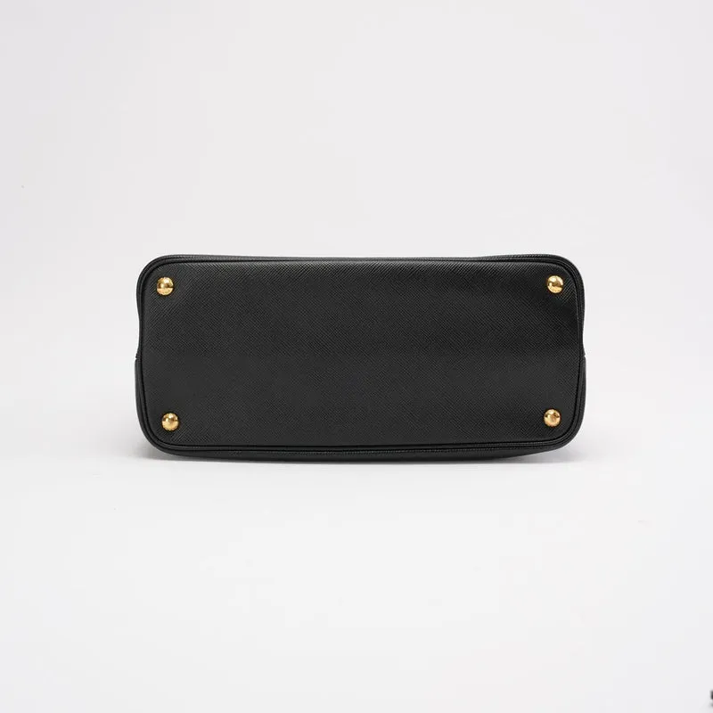 Prada Medium Black / Red Double Tote Bag