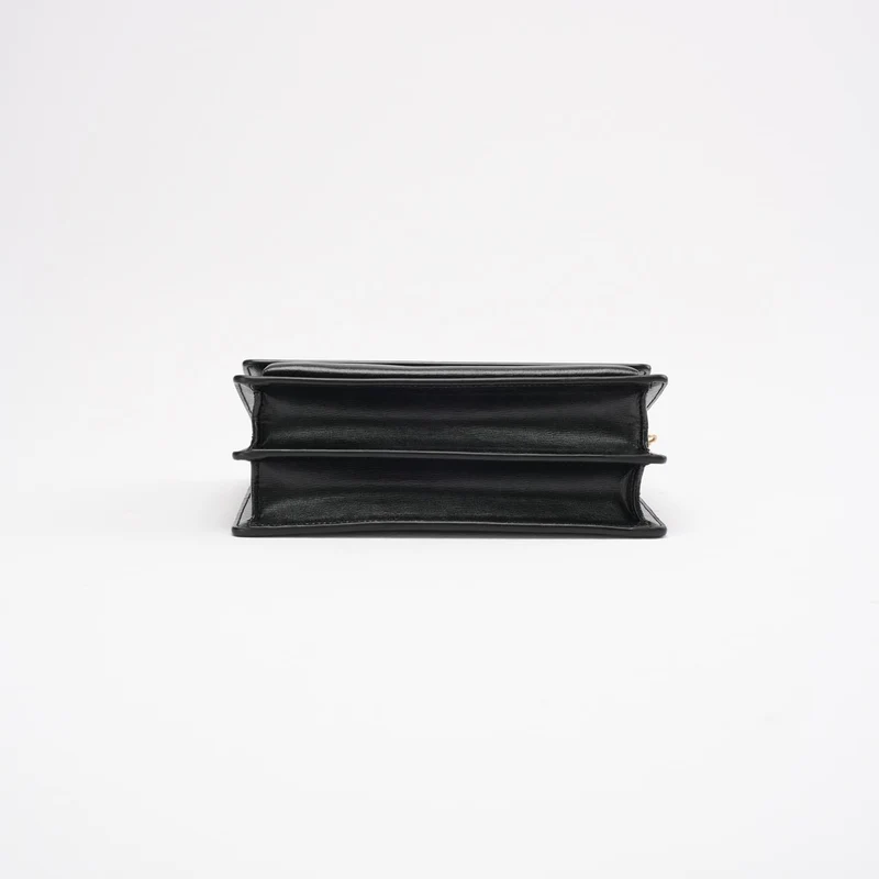 Saint Laurent Schwarzes Kalbsleder Medium Monogram Sunset 2019