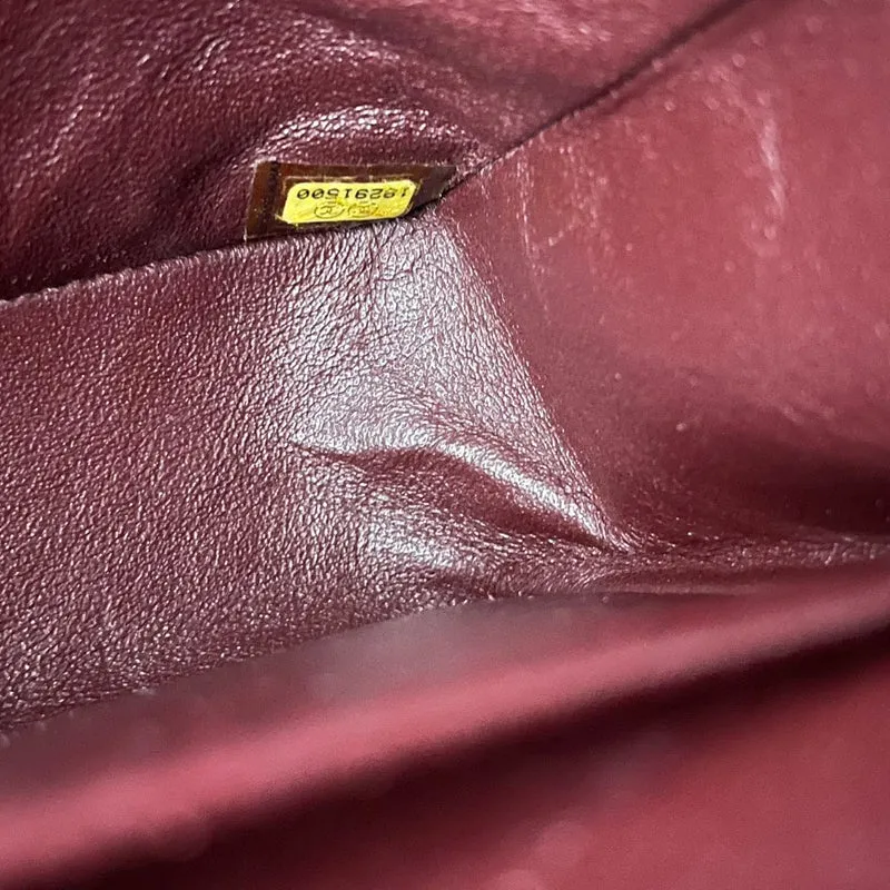 Chanel Schwarze Medium Classic Double Flap Bag aus gestepptem Leder, 2014