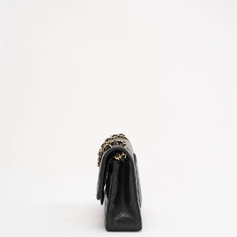 Chanel Schwarze Classic Medium Double Flap Bag aus Lammleder 2014 Teil 1 (Kopie)
