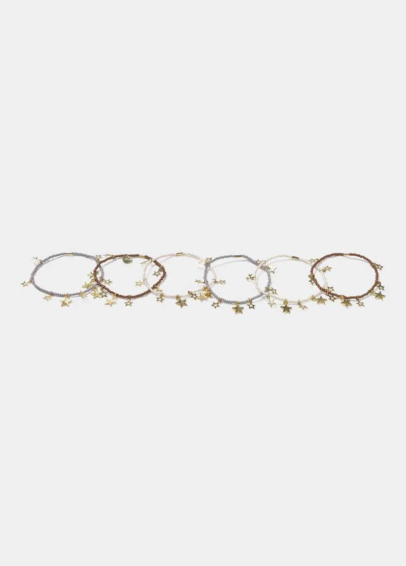 Bracelet pack of 6 stars