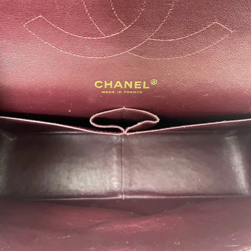 Chanel Schwarze Classic Jumbo Double Flap Bag aus Lammleder 2011