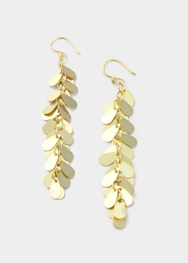 Disc-shaped earrings