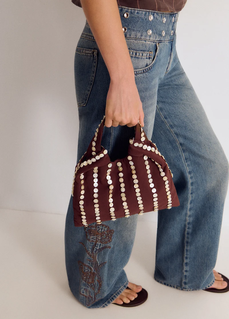 Small mother-of-pearl handbag