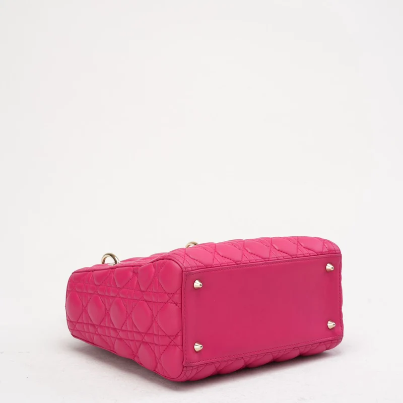 Christian Dior Pink Medium Lady Dior Tasche in Cannage 2013