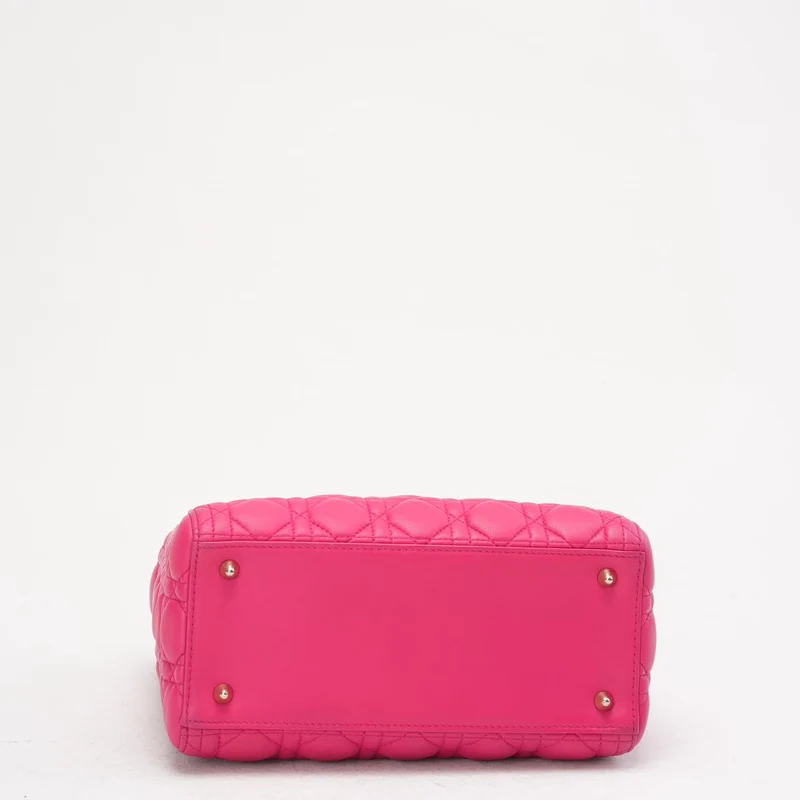 Christian Dior Pink Medium Lady Dior Tasche in Cannage 2013