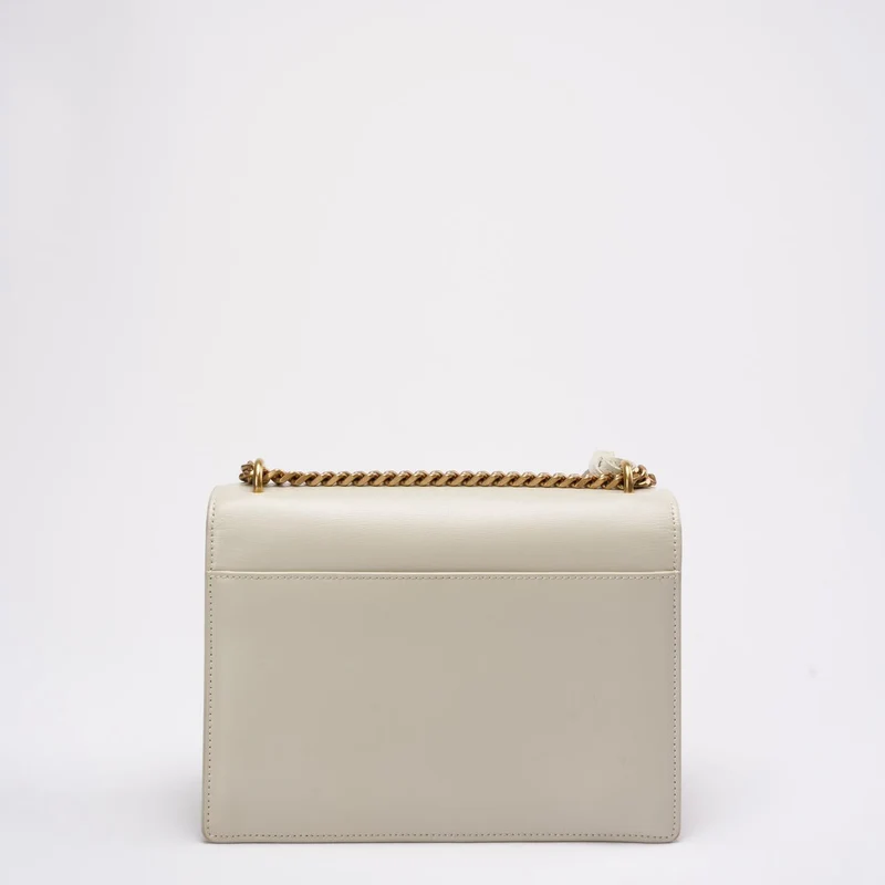 Saint Laurent Weißes Kalbsleder Medium Monogram Sunset 2021