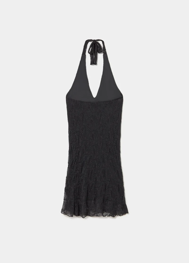 Lace halter dress