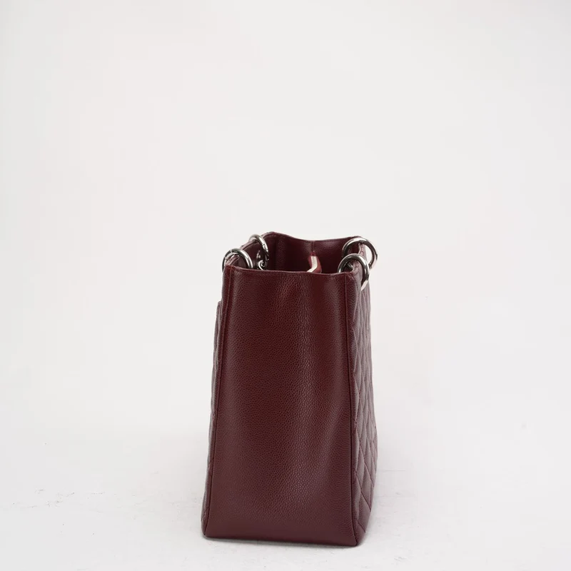 Chanel Grand Shopping Tote (GST) in Burgundy Caviar 2014