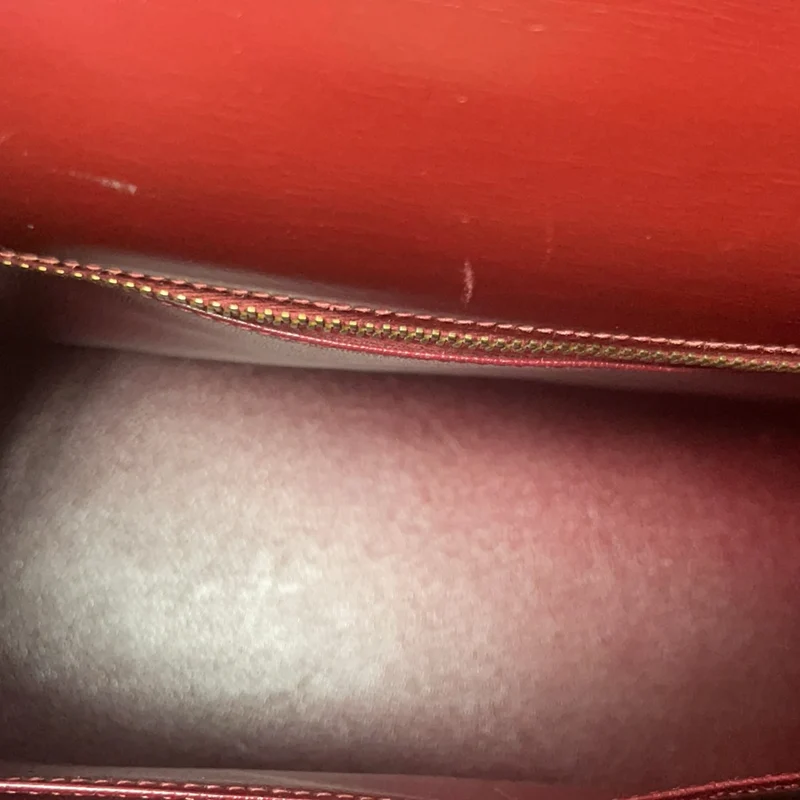 Hermès Kelly 28 cm Sellier Rouge H 55 Bordeaux Seltene Vintage-Tasche