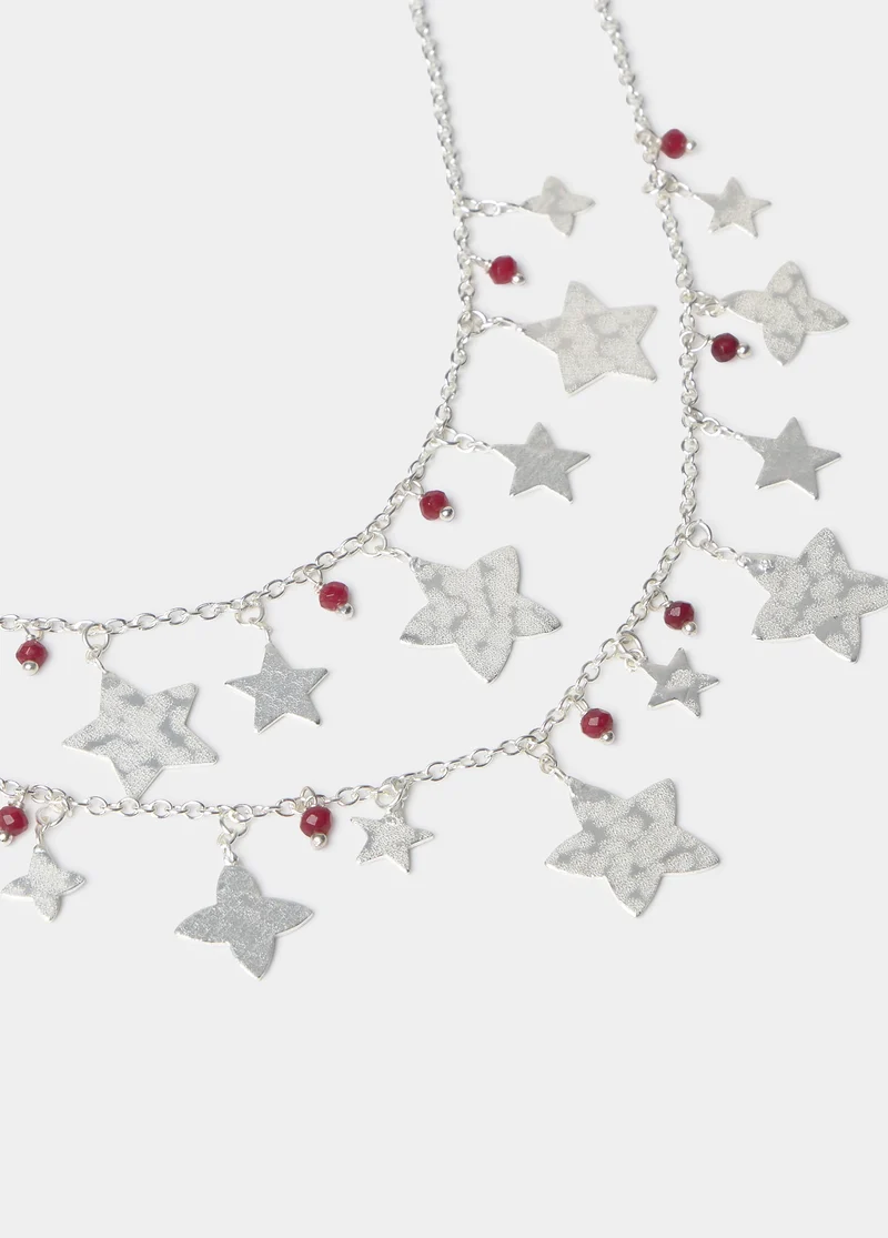 Double stars necklace