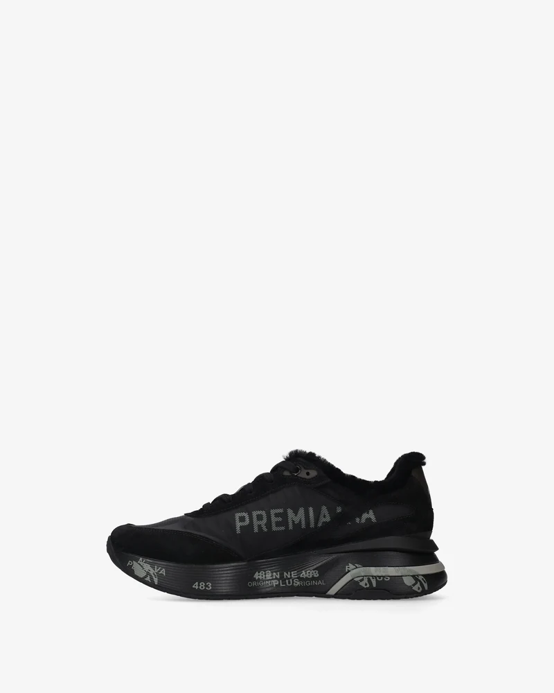 PREMIATA Schuhe Herren MOERUN schwarz Lammfell