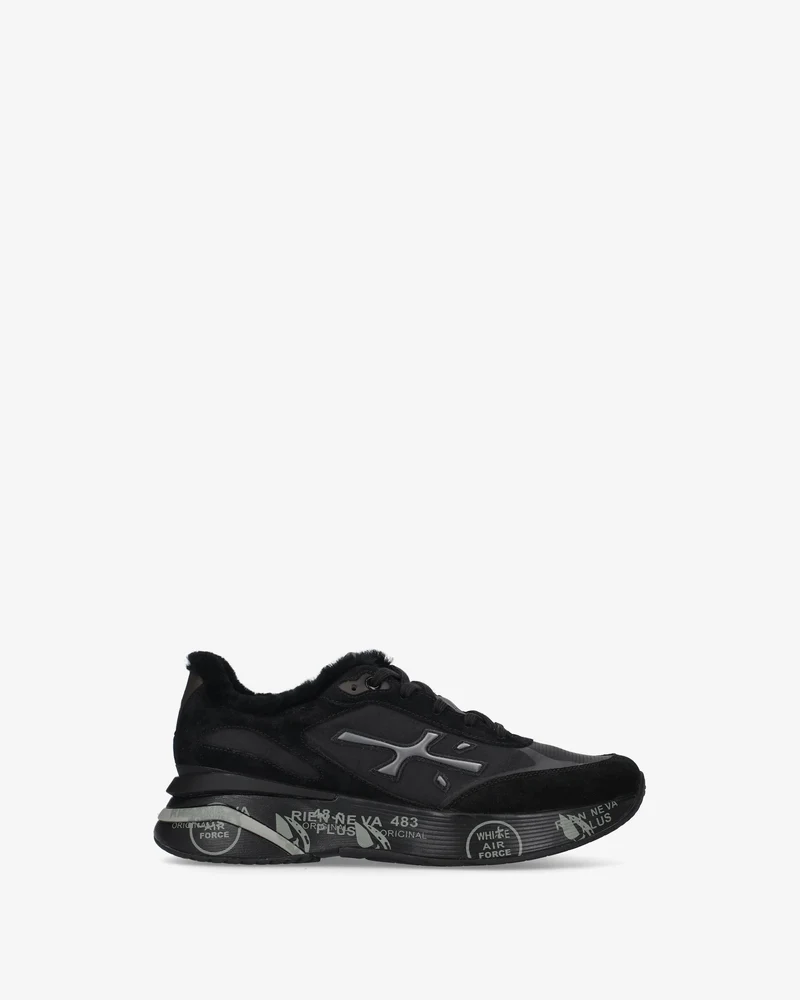 PREMIATA Schuhe Herren MOERUN schwarz Lammfell