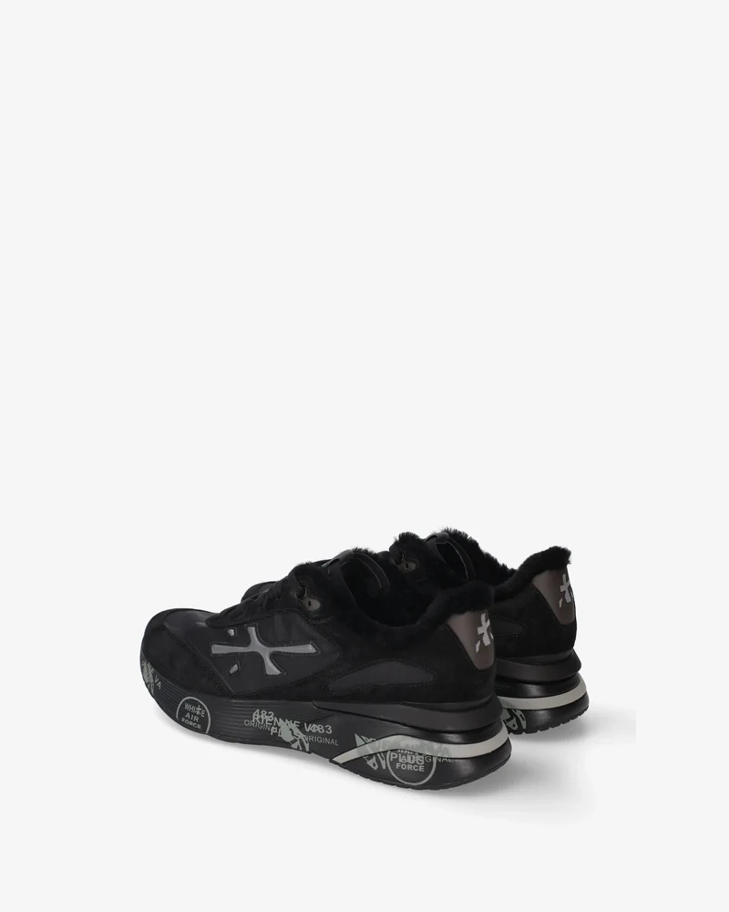 PREMIATA Schuhe Herren MOERUN schwarz Lammfell