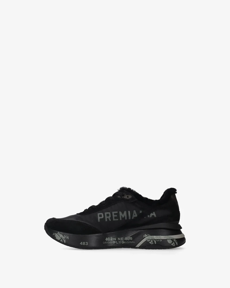 PREMIATA Schuhe Herren MOERUN schwarz Lammfell